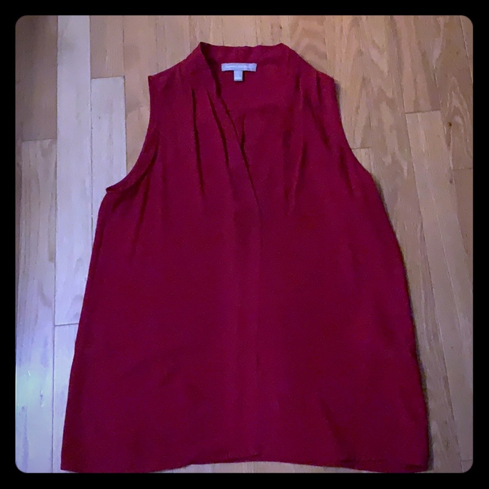 Banana Republic Red Sleeveless Blouse